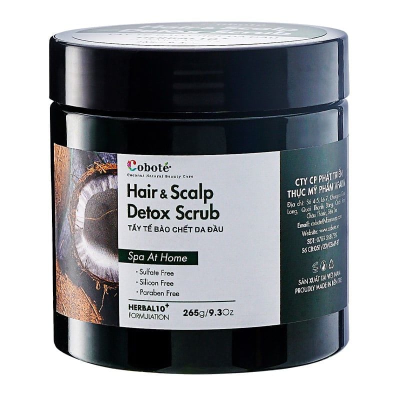 Tẩy Tế Bào Chết Da Đầu COBOTÉ Hair & Scalp Detox Scrub