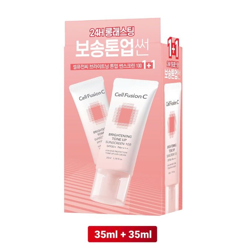 Kem Chống Nắng Cell Fusion C Nâng Tông Ráo Mịn Kiềm Dầu Brightening Tone Up Sunscreen 100 Spf50+ Pa ++++ 50ml