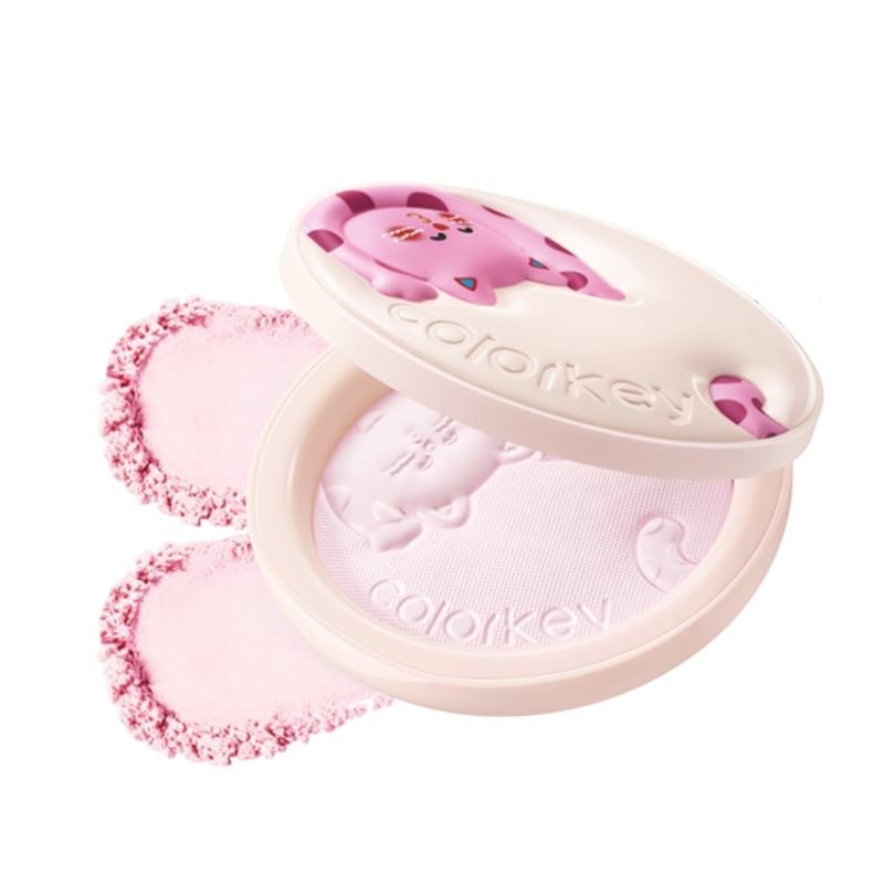 Phấn Phủ Dạng Nén Colorkey Blurring Silky Setting Powder #Soft Lavender 7g (The Polka Dot Cat Edition)