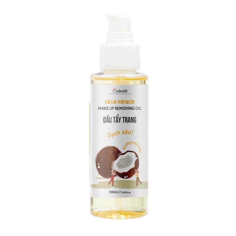 Dầu Tẩy Trang COBOTÉ Sạch Sâu, Không Cay Mắt Coco Miracle Makeup Removing Oil 100ml
