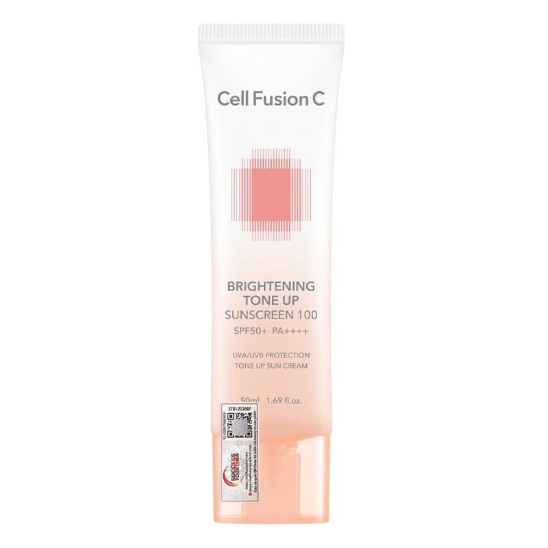 Kem Chống Nắng Cell Fusion C Nâng Tông Ráo Mịn Kiềm Dầu Brightening Tone Up Sunscreen 100 Spf50+ Pa ++++ 50ml