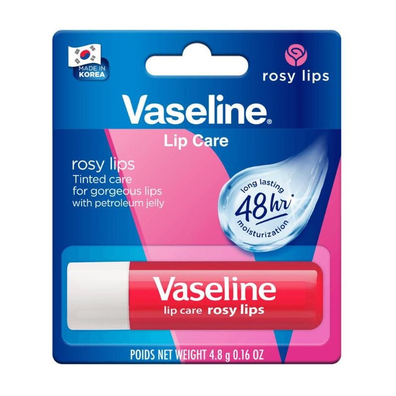 Son Thỏi Vaseline Dưỡng Ẩm, Chống Nứt Nẻ Môi Có Màu, Không Màu Lip Therapy Dạng Thỏi 4.8g