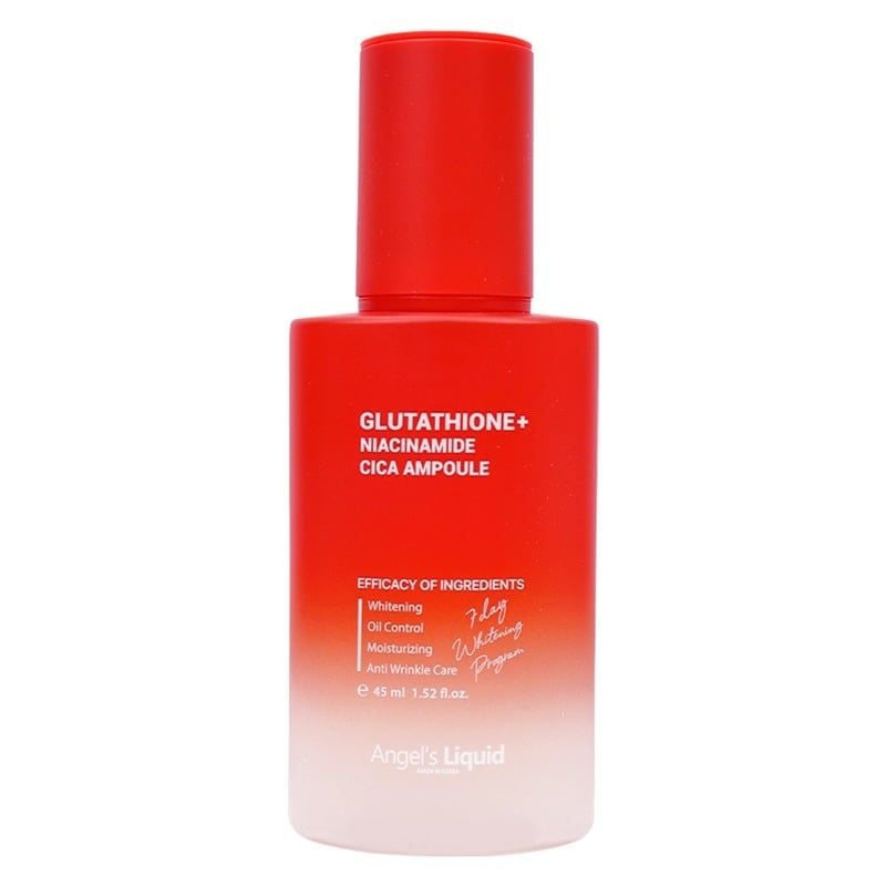 Serum  Angel's Liquid Hỗ Trợ Dưỡng Sáng, Kiểm Soát DầuGlutathione Plus Niacinamide Cica Ampoule 45ml
