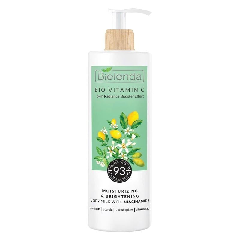 Sữa Dưỡng Thể Bielenda Hỗ Trợ Dưỡng Sáng Da Bio Vitamin C Moisturizing & Brightening Body Milk With Niacinamide 400ml