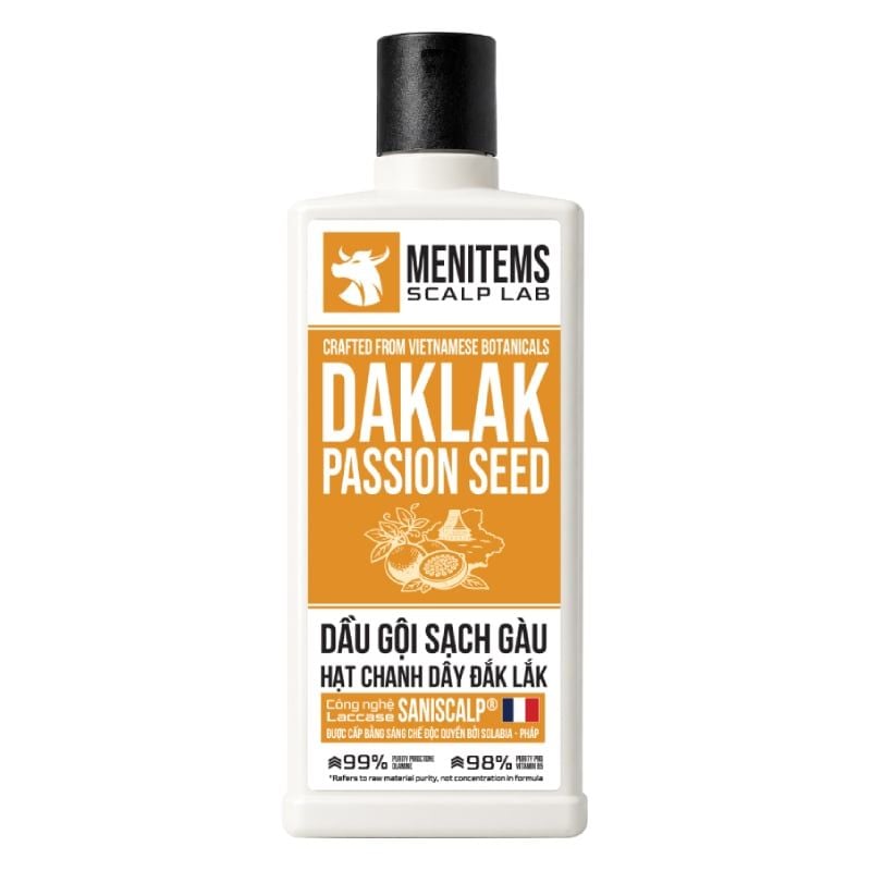 Dầu Gội Menitems Làm Sạch Gàu Chanh Dây Menitems Daklak Passion Seed 300ml