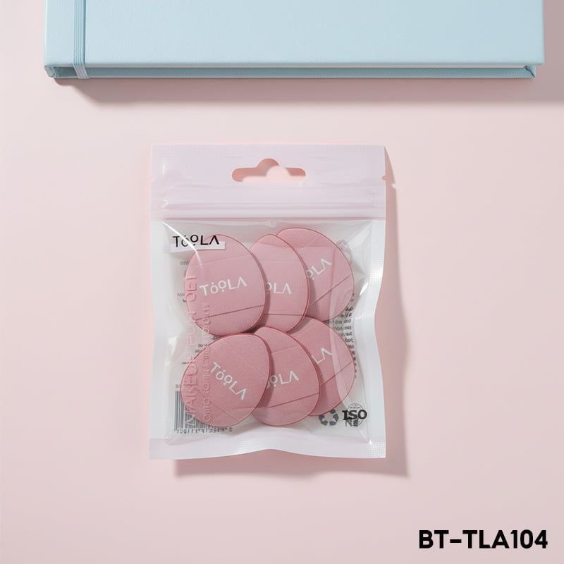Bông Mút Trang Điểm Mini Xỏ Ngón, Che Khuyết Điểm, Tán Má Hồng TOOLA Makeup Puff Set - BT-TLA104