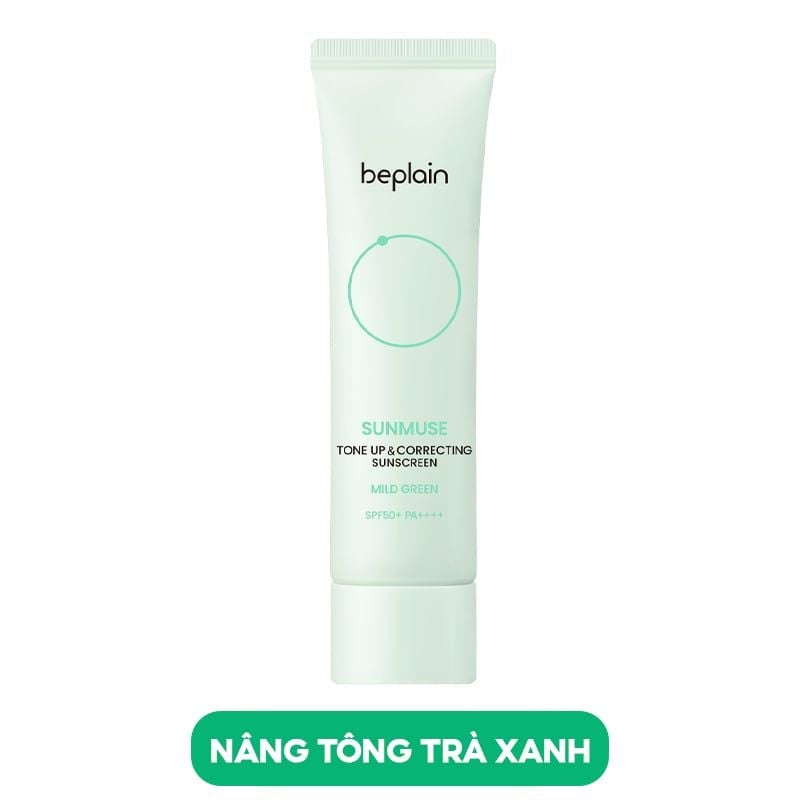 Kem Chống Nắng Thuần Chay Beplain Nâng Tone, Kiềm Dầu, Dưỡng Ẩm Sunmuse Sunscreen SPF50+/PA++++ 50ml