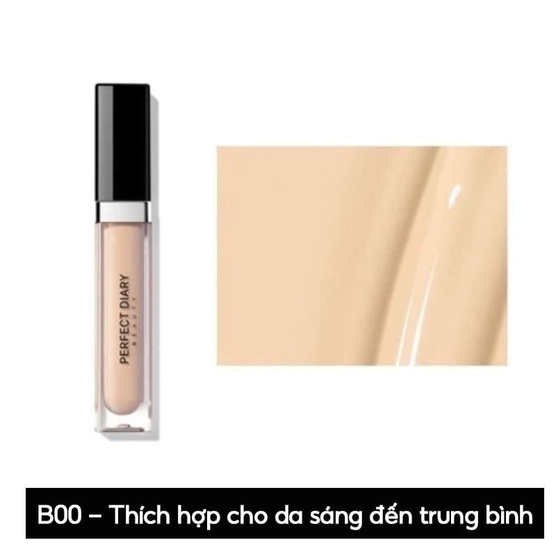 Kem Che Khuyết Điểm Perfect Diary Flawless Glaze Silky Touch Liquid Concealer 7ml