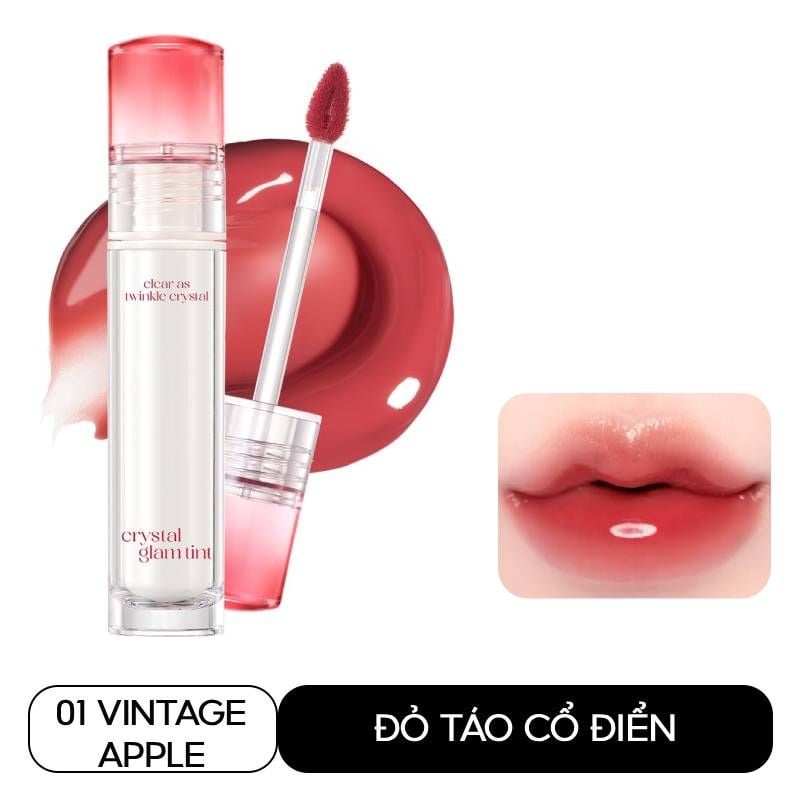 Son Tint Bóng Clio Crystal Glam Tint 3.4g