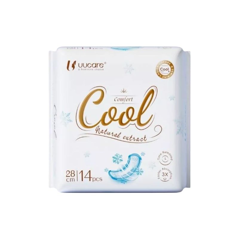 Băng Vệ Sinh UUcare Kháng Khuẩn Ngày Và Đêm Cool Tech 28cm (Che tên sản phẩm khi giao hàng)
