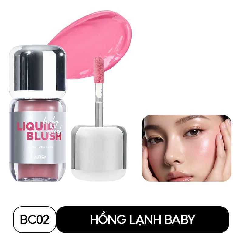 [PRE-ORDER] Má Hồng Kem Merzy Mịn Lì Baby Cheek Liquid Blush 4.6g