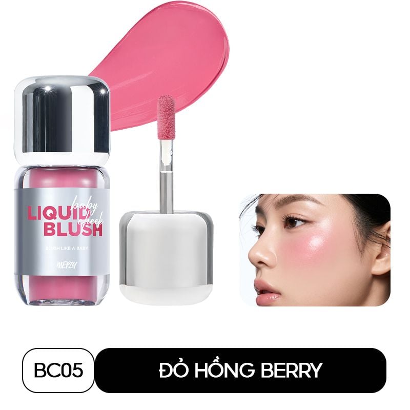[PRE-ORDER] Má Hồng Kem Merzy Mịn Lì Baby Cheek Liquid Blush 4.6g
