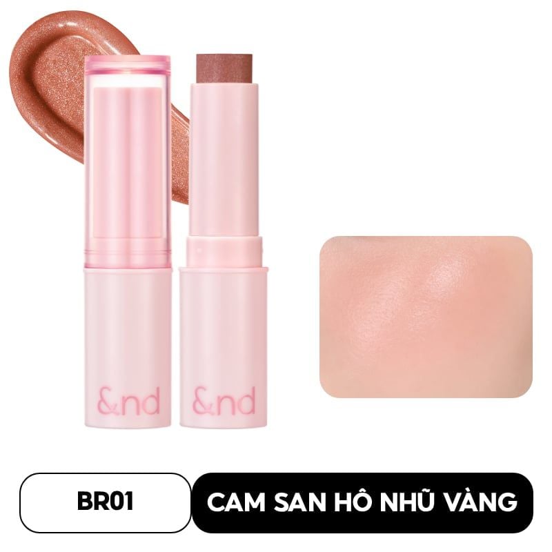 [&nd by rom&nd] Má Hồng Kem Dạng Thỏi And By Romand Mellow Stick Cheek 3.4g