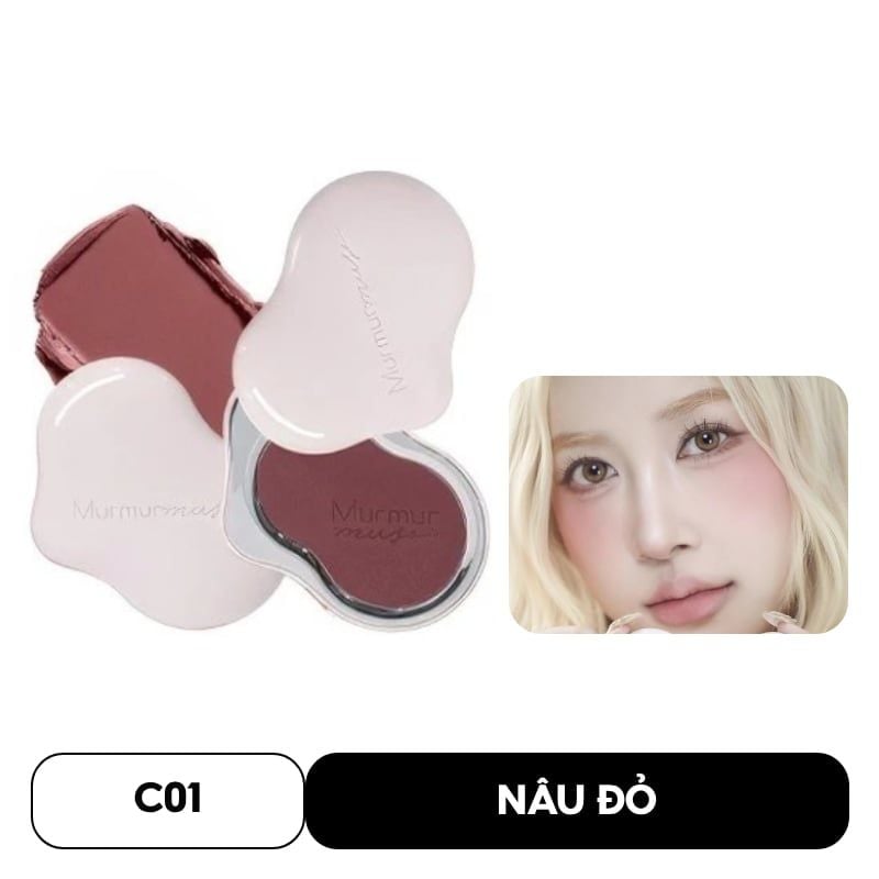 Phấn Má Hồng Murmurmuse Đám Mây Mịn Lì Light Powder Cream Blush 5g