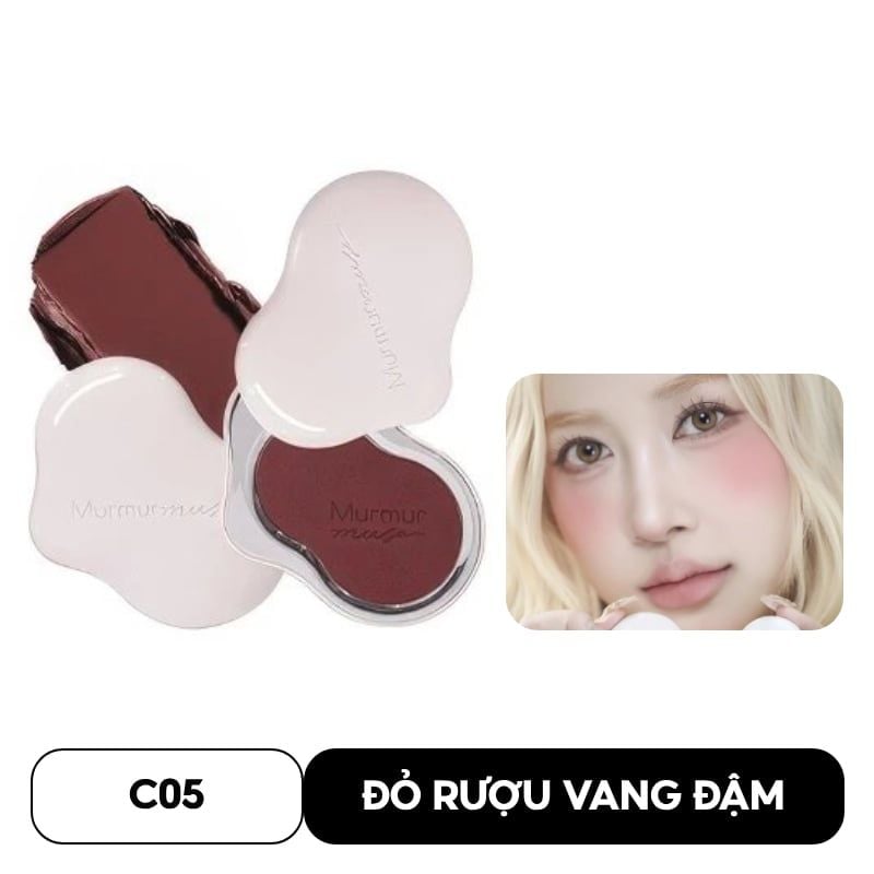 Phấn Má Hồng Murmurmuse Đám Mây Mịn Lì Light Powder Cream Blush 5g