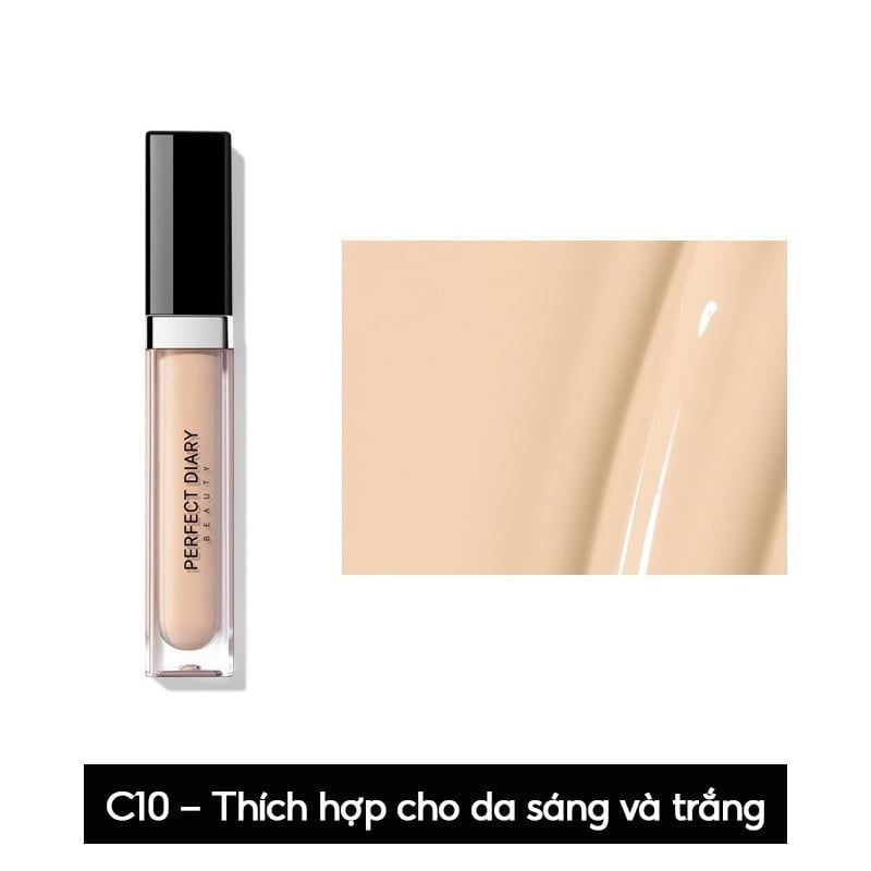 Kem Che Khuyết Điểm Perfect Diary Flawless Glaze Silky Touch Liquid Concealer 7ml