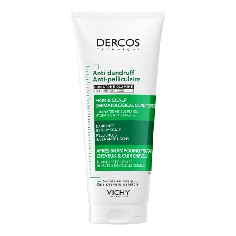 Dầu Xả Vichy Làm Sạch Gàu, Hỗ Trợ Giảm Ngứa, Dưỡng Ẩm Cho Tóc & Da Đầu Laboratoires Dercos Technique Anti Dandruff Hair & Scalp Dermatological Conditioner 200ml