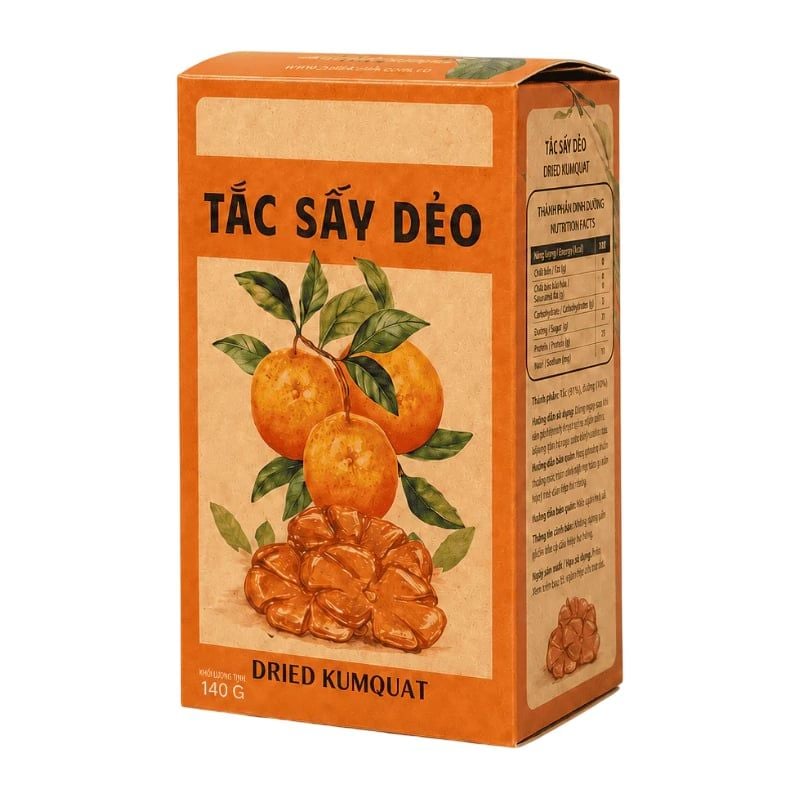 Hộp Tắc Sấy Dẻo Nam Xanh JSC 140g