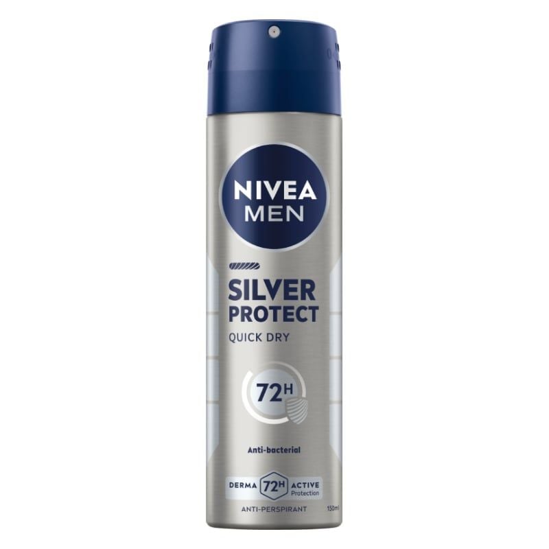 Xịt Khử Mùi Nivea Cho Nam Phân Tử Bạc Nivea Men Silver Protect Spray 150ml