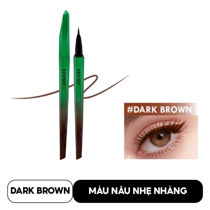 Bút Kẻ Mắt Lâu Trôi Siêu Mảnh Browit Aurora Long Stay Eyeliner 0.5g