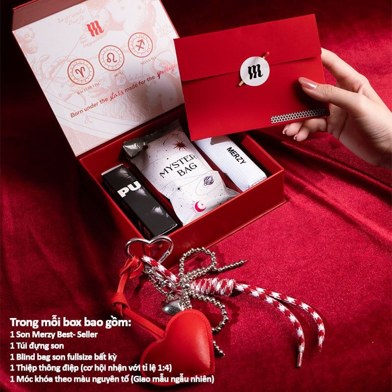 Túi Quà Thần Tài Và Hộp Quà Điều Ước Merzy Holiday’25 Bundle