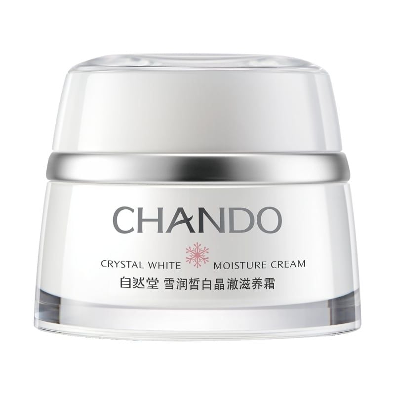 Kem Dưỡng Ẩm Chando Himalaya, Hỗ Trợ Dưỡng Sáng, Mờ Thâm Nám Crystal White Moisture Cream 50g