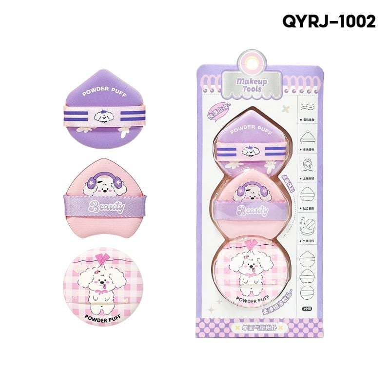Bông Mút Trang Điểm Tán Nền, Tán Cushion Tiện Lợi Idealful Makeup Foundation Puff