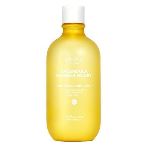  [Gift] Nước Tẩy Trang Zakka Naturals  Calendula & Manuka Honey Ultra Mild Micellar Water 500ml - Trị Giá 236k 