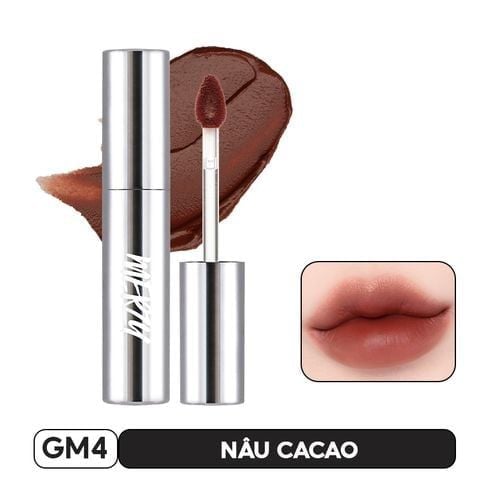 [KHẮC SON] Son Kem Lì Mềm Mịn, Lâu Trôi Vỏ Bạc Merzy The Glam Mellow Tint 4g