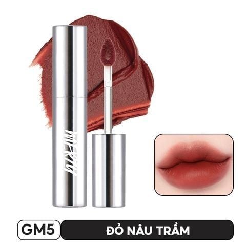 [KHẮC SON] Son Kem Lì Mềm Mịn, Lâu Trôi Vỏ Bạc Merzy The Glam Mellow Tint 4g