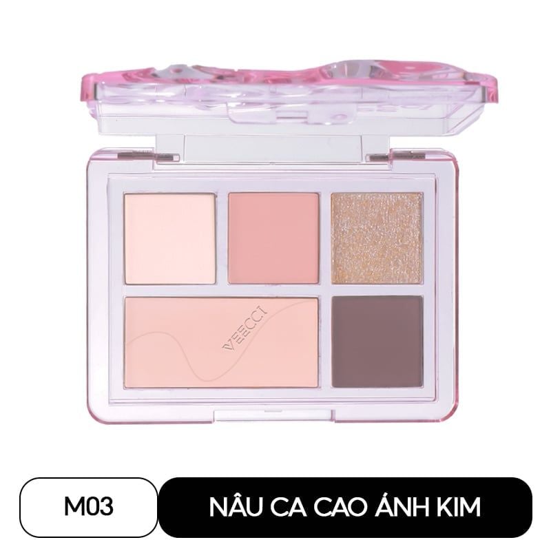 Bảng Phấn Mắt 5 Ô Màu VEECCI Fantasy Dream 5-Color Eyeshadow Palette 5.2g