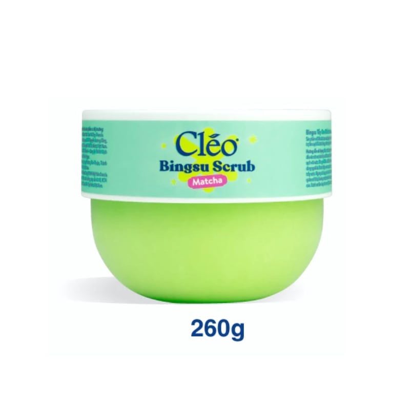 Tẩy Da Chết Cleo Matcha Làm Sạch Sâu, Ngừa Mụn Bingsu Scrub Matcha 260g