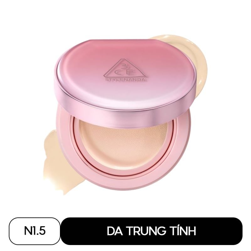 Phấn Nước 3CE Giúp Da Sáng Tự Nhiên Fitting Mesh Cover Cushion 11g