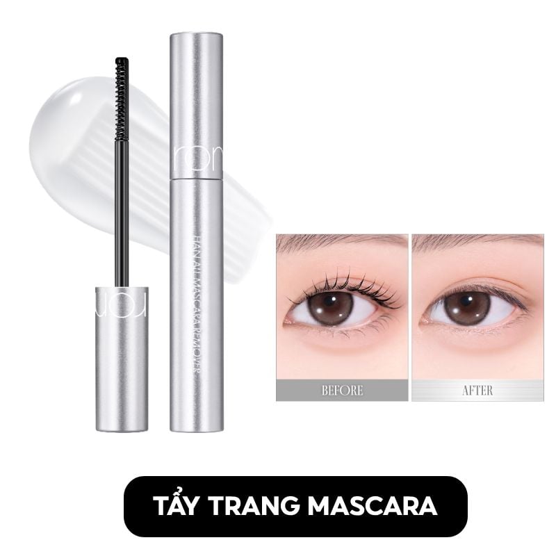 Mascara Chuốt Mi Romand Làm Cong, Dài, Tơi Mi Faux Lash Mascara 7g & Tẩy Trang Mascara Romand Han All Mascara Remover 7g