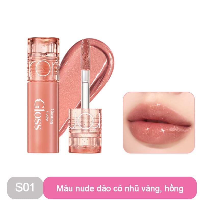 [MINI PINK] Son Tint Lì Romand The Juicy Lasting Tint 1g & Son Bóng Romand Glasting Color Gloss 2g
