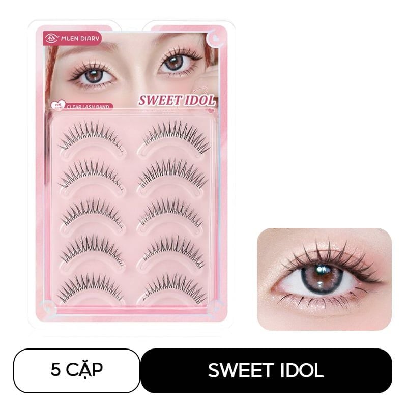 Lông Mi Giả Gân Trong, Tự Nhiên Mlen Diary Cluster Lashes