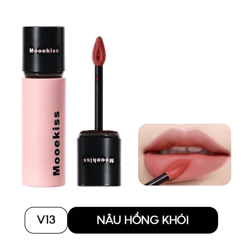 Son Kem Bùn Lì Mịn, Lâu Trôi Mooekiss Velvet Lip Mud