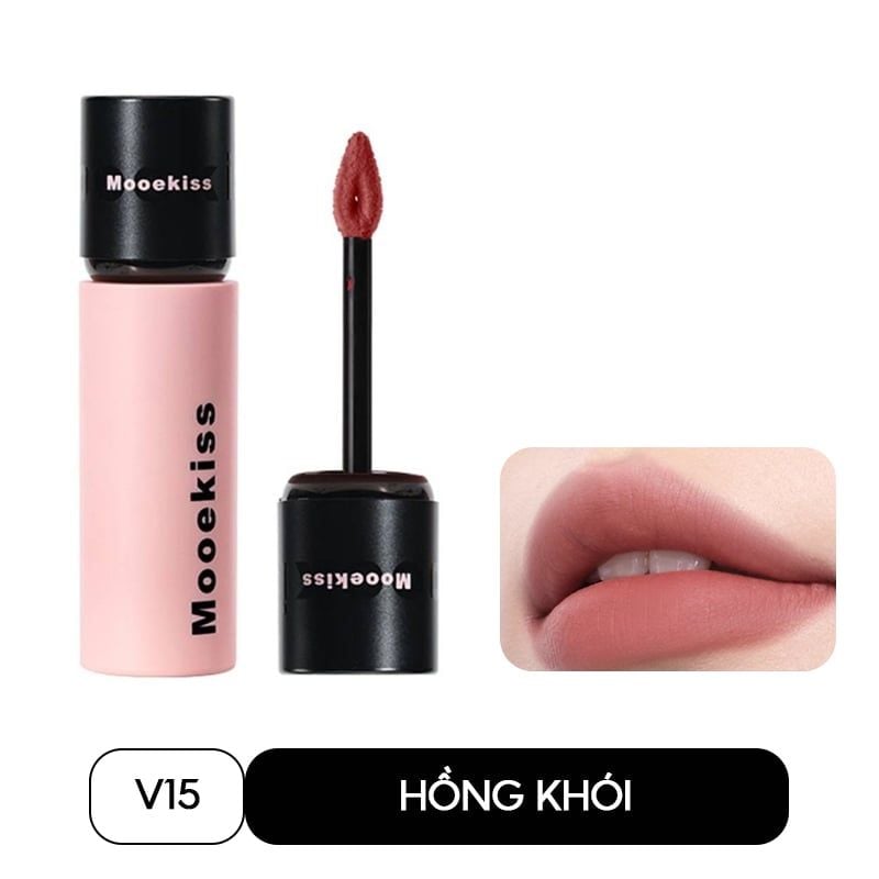 Son Kem Bùn Lì Mịn, Lâu Trôi Mooekiss Velvet Lip Mud