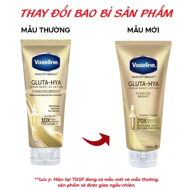 Tinh Chất Dưỡng Thể Body Vaseline Chống Nắng & Hỗ Trợ Dưỡng Sáng Da Toàn Thân Healthy Bright