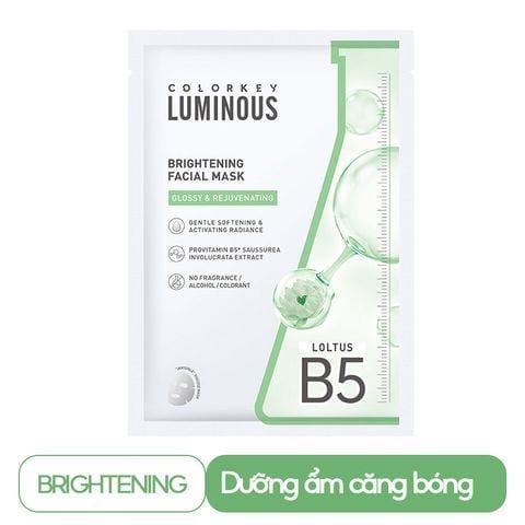  [Gift] Mặt Nạ Colorkey Luminous Brightening Facial Mask 25ml (hộp 10 miếng) - Trị Giá 90k 