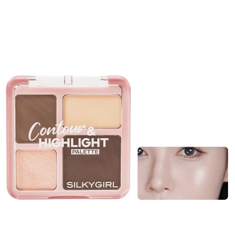Bảng Tạo Khối Và Bắt Sáng Đa Năng Silkygirl Contour & Highlight Palette 8.3g