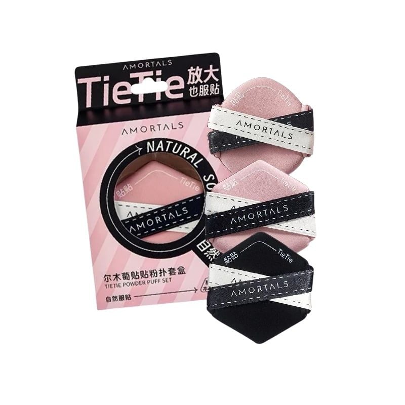 Set 3 Bông Mút Trang Điểm Amortals Tán Đều Lớp Nền TieTie Powder Puff Set