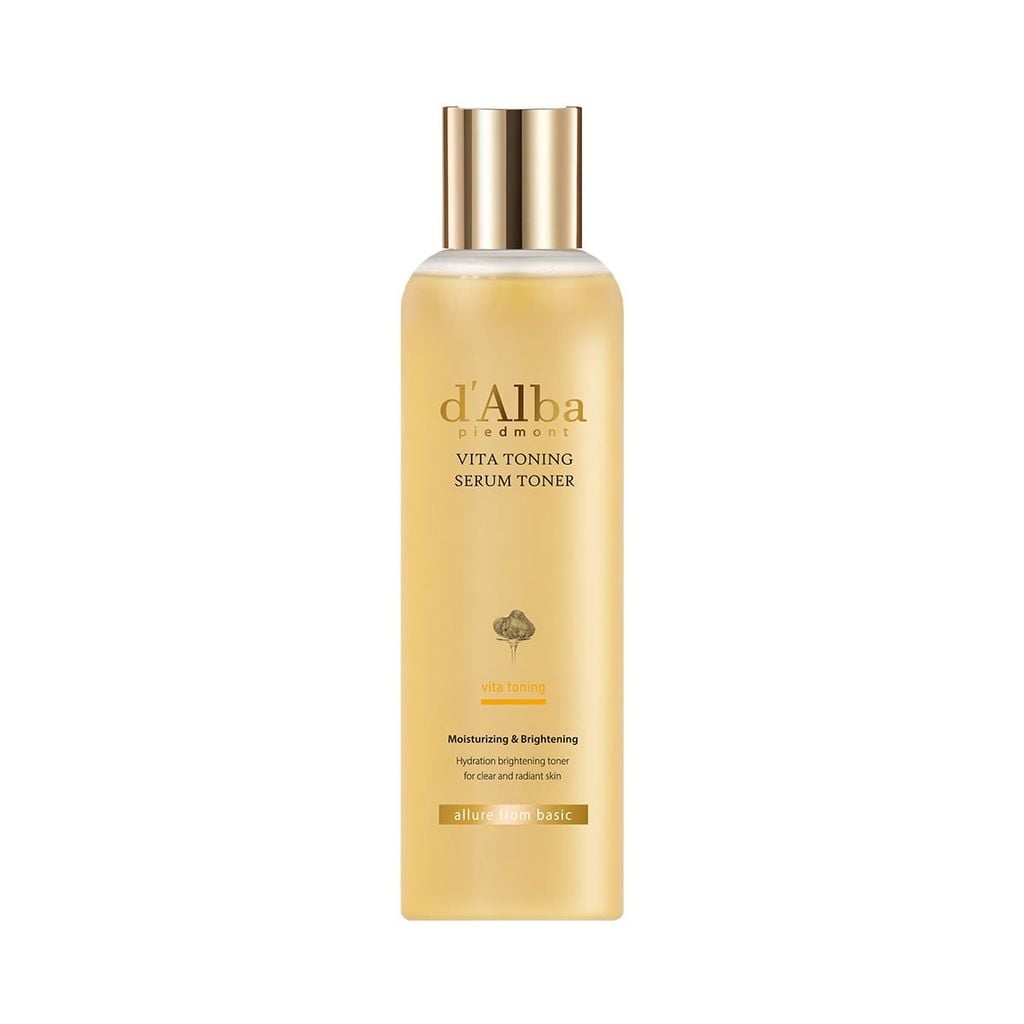 Nước Hoa Hồng D'Alba Cải Thiện Lỗ Chân Lông, Dưỡng Ẩm Vita Toning Serum Toner 180ml