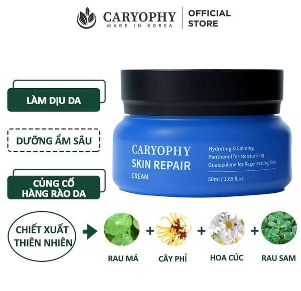  Kem Dưỡng Caryophy Cấp Ẩm, Cải Thiện Làn Da Cho Da Nhạy Cảm Skin Repair Cream 50ml 