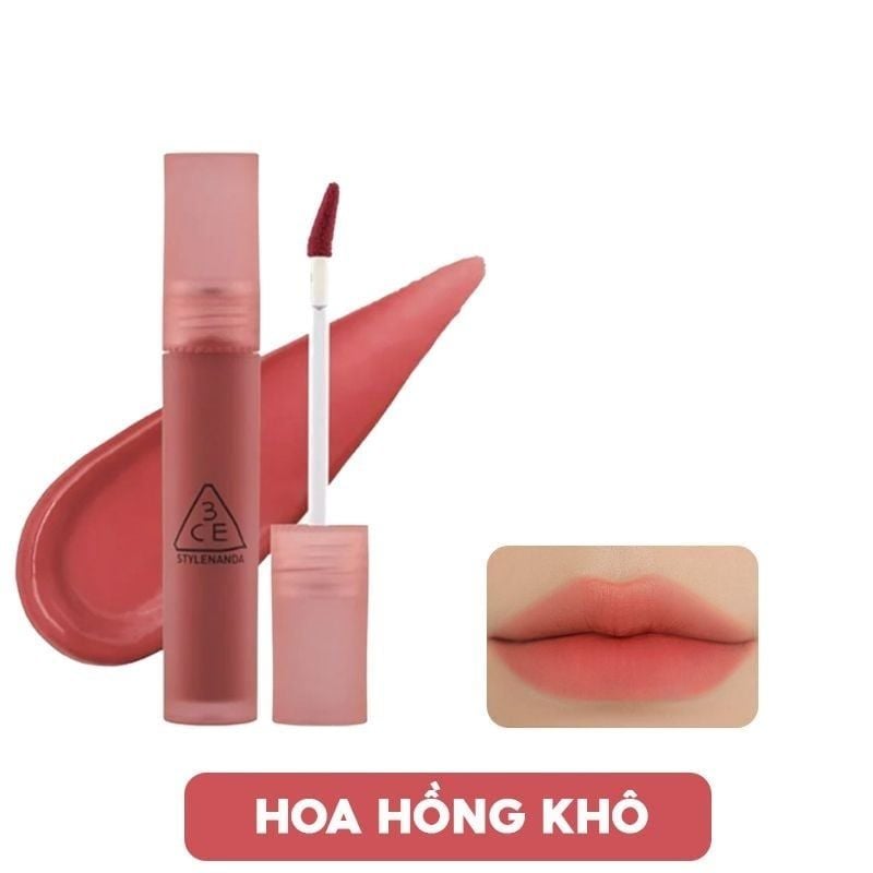 (TEST) Son Kem Lì 3CE Mịn Mượt Nhẹ Môi Blur Water Tint 4.6g