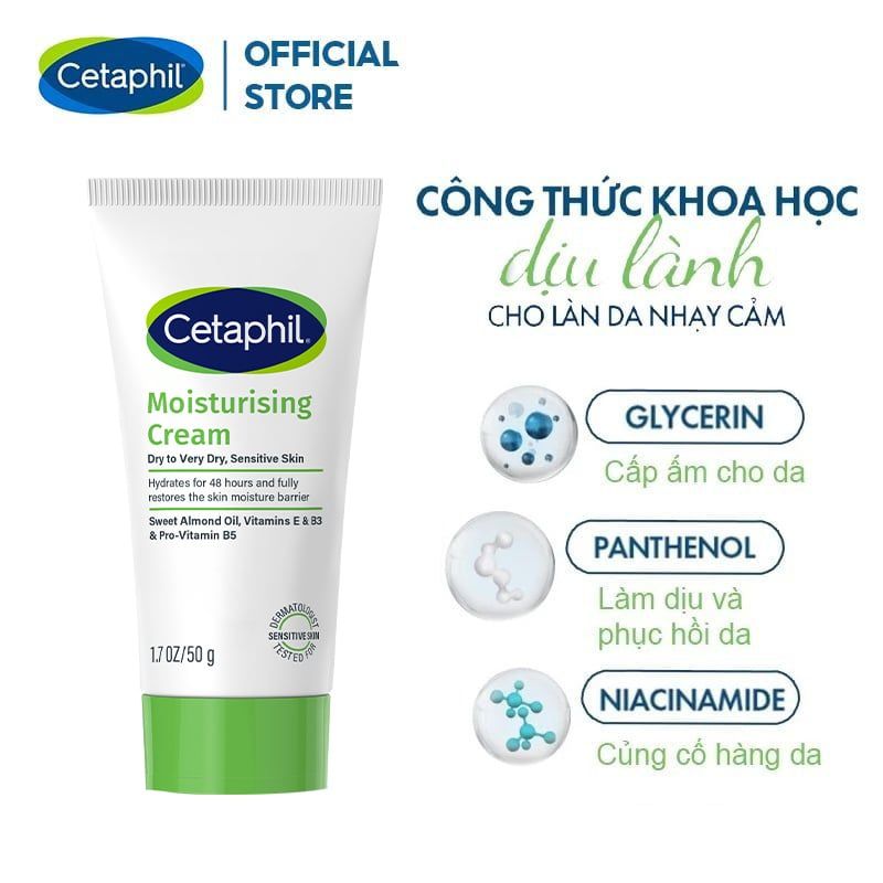 Kem Dưỡng Ẩm Cetaphil Dịu Nhẹ, Lành Tính Moisturizing Cream
