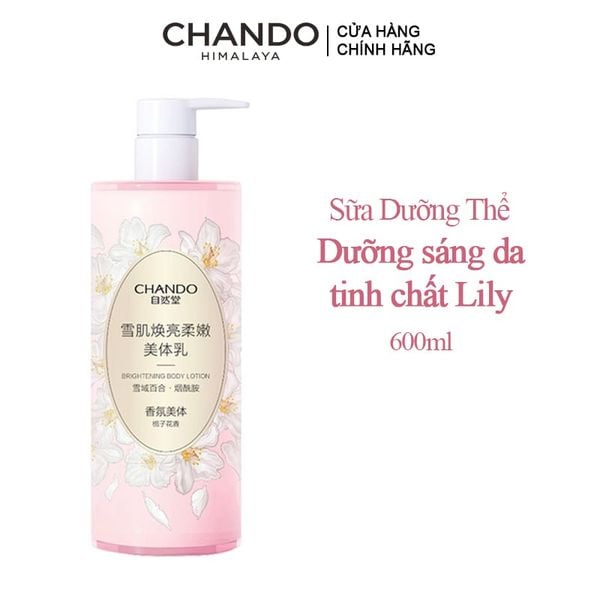  Sữa Dưỡng Thể CHANDO Himalaya Dưỡng Trắng Da Brightening Body Lotion 600g 