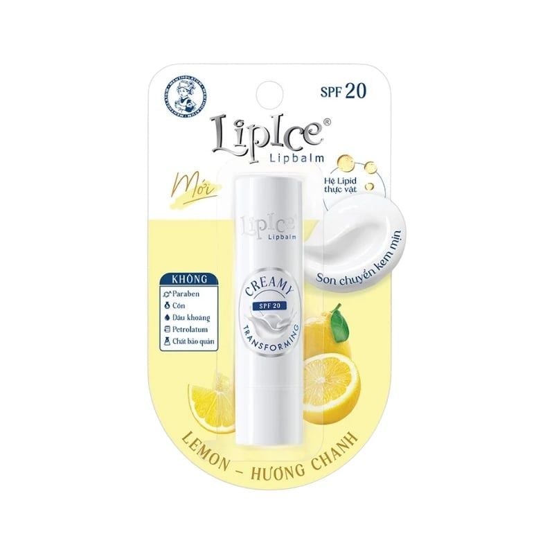 Son Dưỡng Không Màu LipIce Chuyển Kem Mịn Creamy Lipbalm