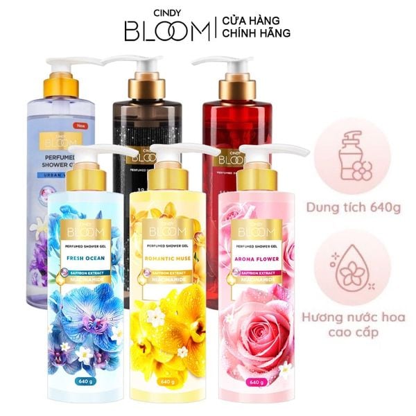  Sữa Tắm Hương Nước Hoa Cindy Bloom Shower Gel 640g 