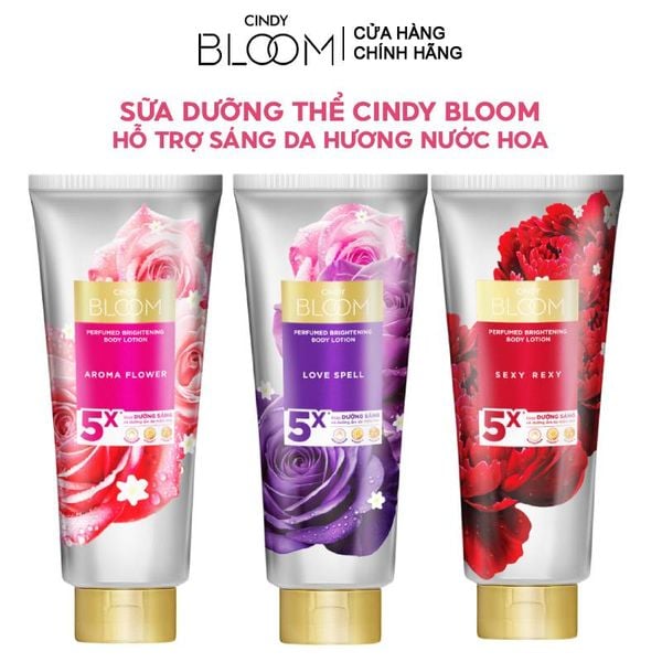  Sữa Dưỡng Thể Cindy Bloom Hỗ Trợ Sáng Da Hương Nước Hoa 300g 